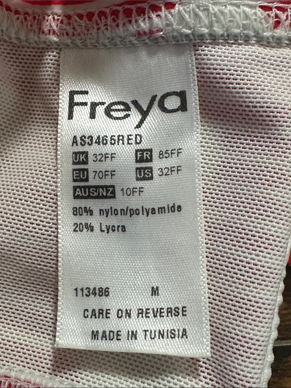 🇺🇸❤️ Freya Hello Sailor Bikini Top 32FF 🦋 EUC - Picture 3 of 5